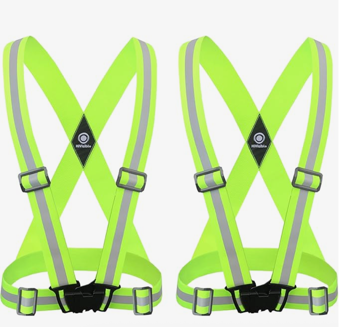 Reflective Vest With Straps For Night Running, Construction, Traffic Control, Adjustable Elasticity